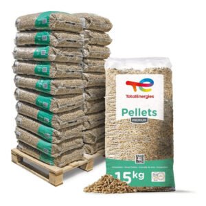 TotalEnergies Premium ENplus A1 Holzpellets Weichholz 15kg x 20 Sack 300kg Palette