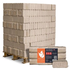 Heizfuxx RUF Original Red Holzbriketts Hartholz 10kg x 96 Gebinde 960kg Palette