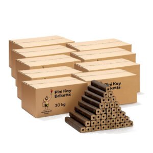 Neandertaler Feuer Holzbriketts PiniKay Hartholzbriketts 270 kg Kaminbriketts Briketts Kamin Ofen Grill Briquettes Brikett Holzbrikett Gluthalter