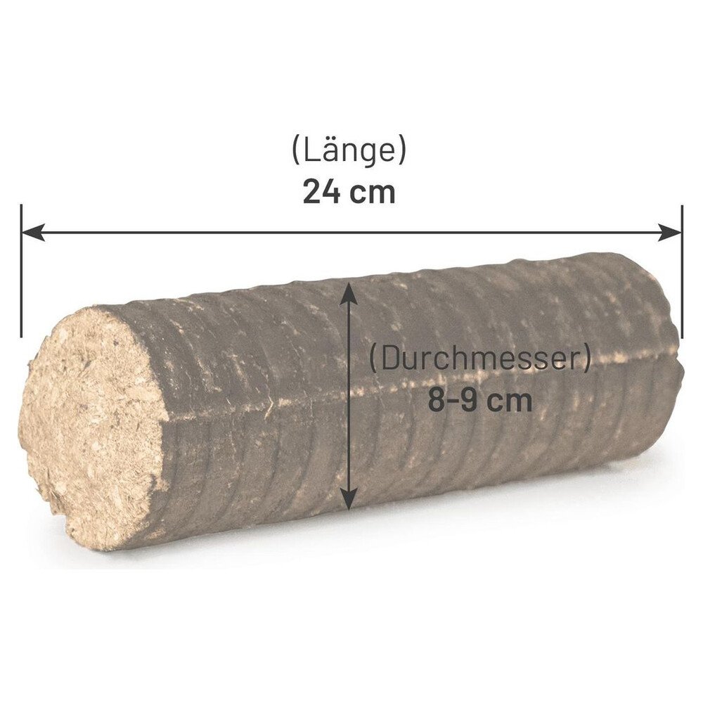Heizfuxx Nestro M Holzbriketts Hartholz im Karton 12kg x 25 Karton 300kg Palette – Bild 3
