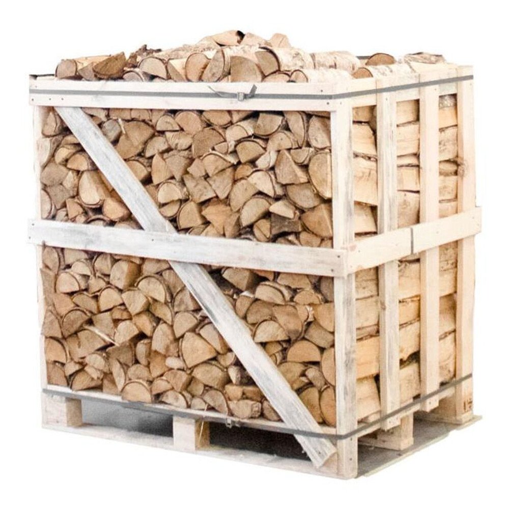 Halbe palette kammergetrocknetes gespalten Erle Brennholz 25cm – Bild 6