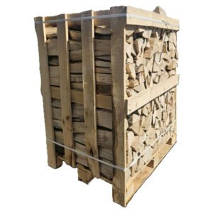 Kaminholz Buche 25 cm | 1 Raummeter (Box) | Kammergetrocknet unter 20% im Kern | Premium Brennholz für Kamin & Ofen | Ofenfertig