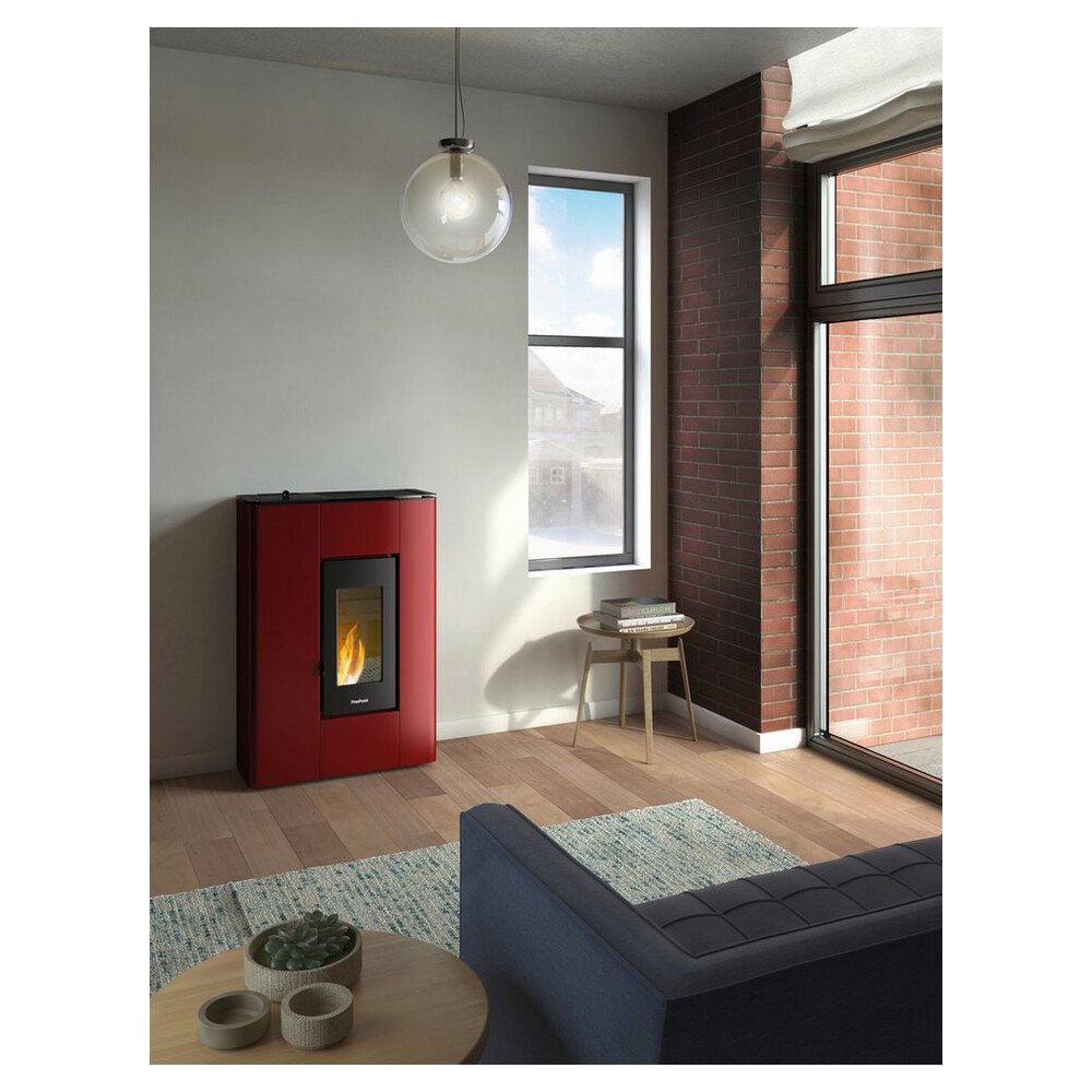 Freepoint Pelletofen »Atrium 5« Bordeaux, 5,2 kW, Zeitbrand – Bild 2