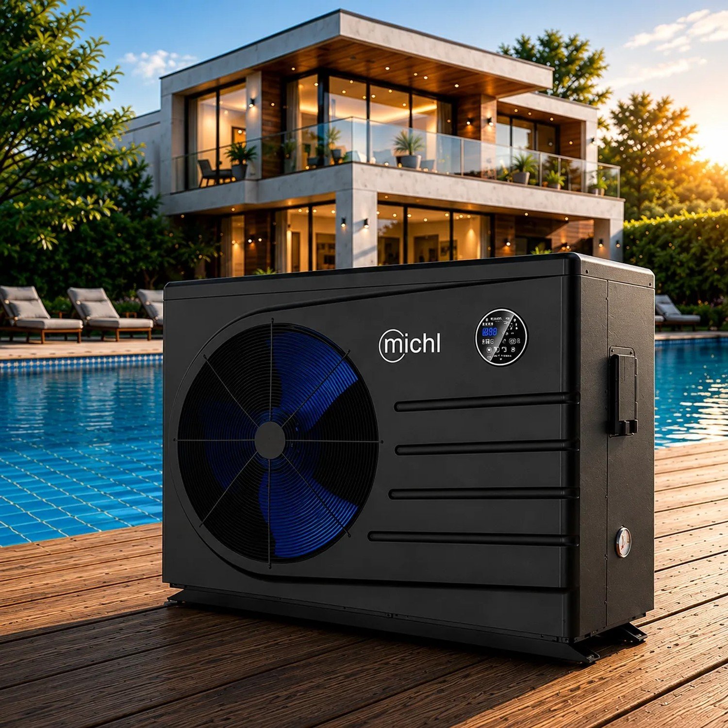 MIchl Inverter Pool-Wärmepumpe M-PWP2 9,0-2,2 kW – Bild 3