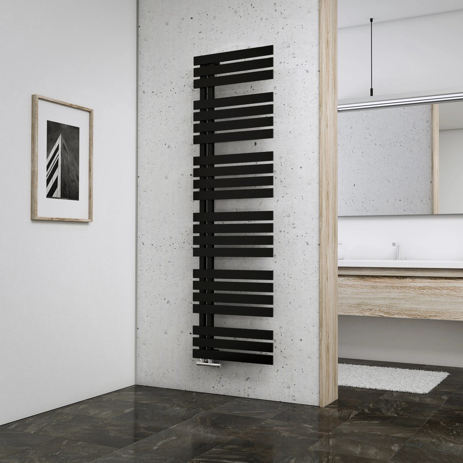 Schulte Design-Heizkörper Breda 718 W Anthrazit – Bild 2