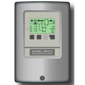 Sorel Wärmepumpen-Controller WPC5 mit 5 PT1000 Sensoren und Grafikdisplay