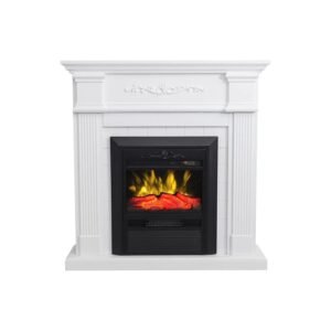 Vente-unique Kamin Otemanu Weiß 98 cm