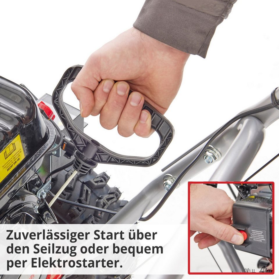 Hecht Benzin-Kehrmaschine 8680 SE mit Elektrostart 6,5 PS, 80,00 cm Arbeitsbreite, LED-Scheinwerfer, 196 cm³ – Bild 5