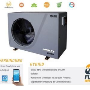 POOLEX Pool-Wärmepumpe Poolex Silverline 9,2 KW Wärmepumpe Full Inverter-Wlan-40-50QBM