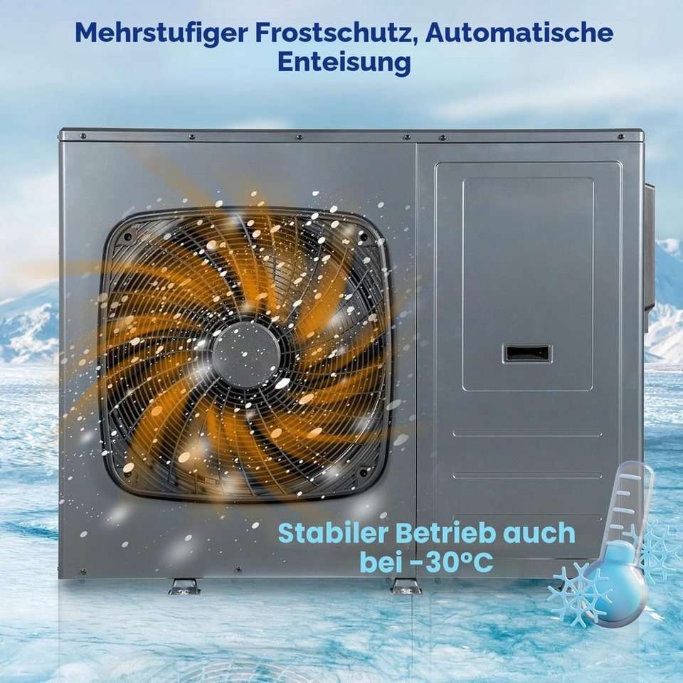 Smad Luft-Wasser-Wärmepumpe 8KW, Der COP-Wert erreichte ein Maximum von 4,92. – Bild 4