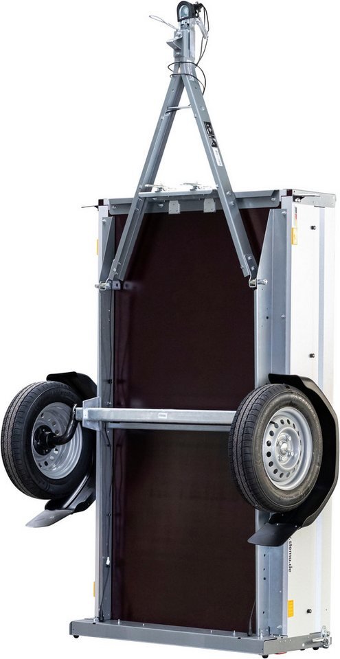 STEMA PKW-Anhänger Basic 750 Kippsdeichsel, max. 554 kg, 2-tlg., inkl. Gitteraufsatz – Bild 4
