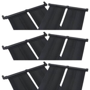 vidaXL Pool-Wärmepumpe, Solar-Panel für Poolheizung 6 Stk. 80x310 cm