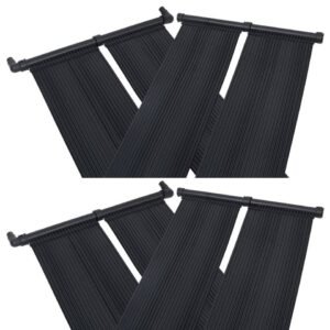 vidaXL Pool-Wärmepumpe, Solar-Panel Poolheizung 4 Stk. 80x310 cm