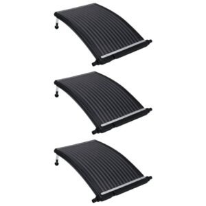 vidaXL Solar Panel, Gebogene Solar-Heizpaneele für Pool 3 Stk. 110x65 cm